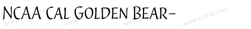 NCAA Cal Golden Bear字体转换